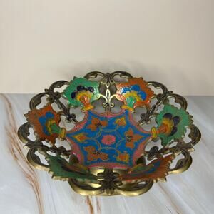 Vintage Decorative Metal Bowl